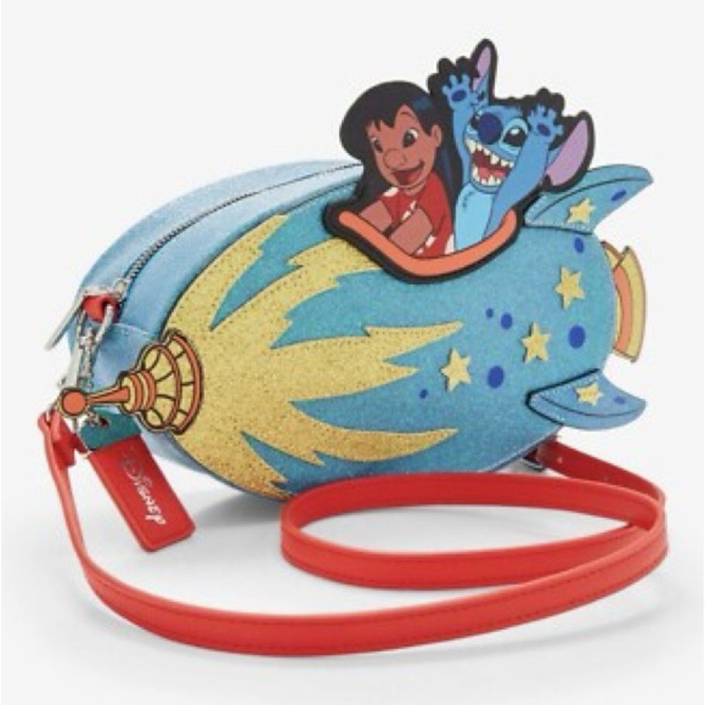 Bioworld Disney Lilo & Stitch Rocket Ship Ride Crossbody Bag from hot topic